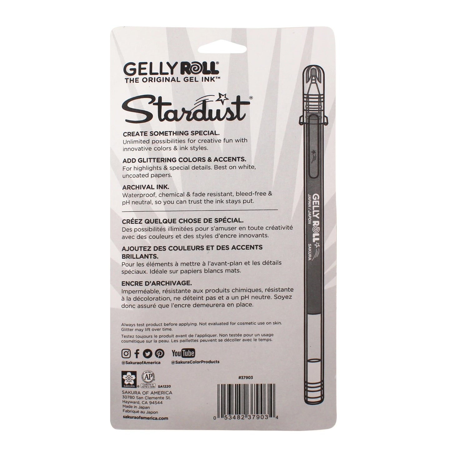 Sakura 37903 Gelly Roll Stardust 6pk, Galaxy