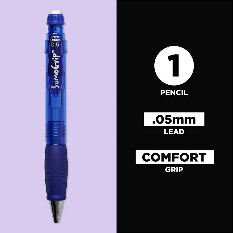 Sakura 50282 Sumo Grip Pencil 0.5mm Clear Blue
