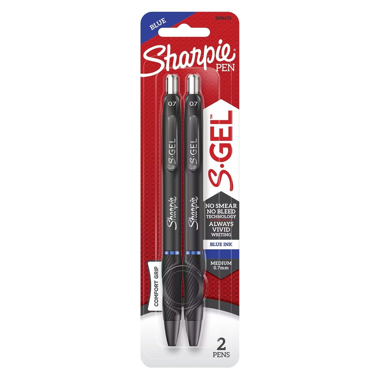 Sharpie 2096170 Gel 0.7mm 2ct Blue