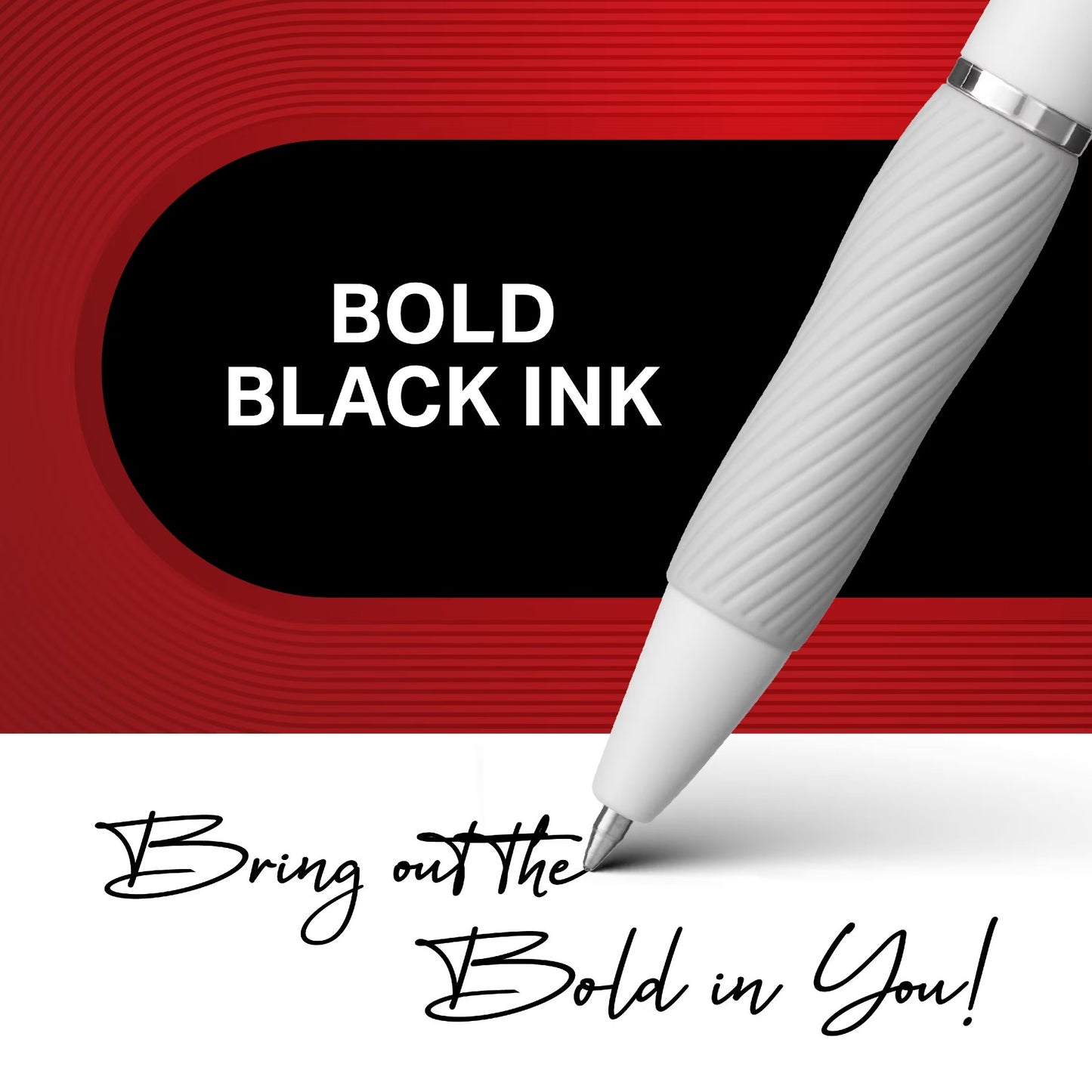 Sharpie 2126236 Gel Fsh Wht 0.7mm Bx Blk