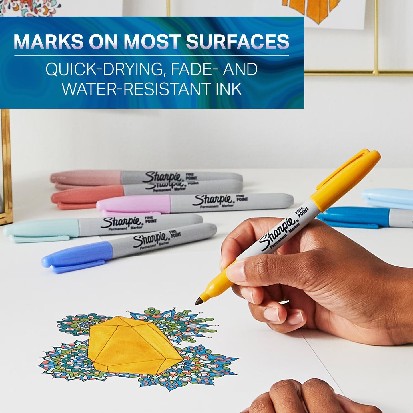 Sharpie Fn Perm Mystic Gems 5ct