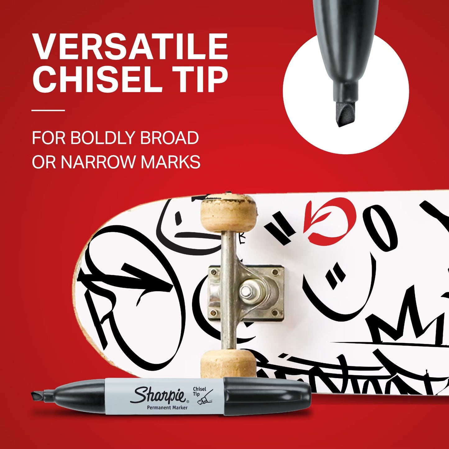 Sharpie Chisel 4pk Blk