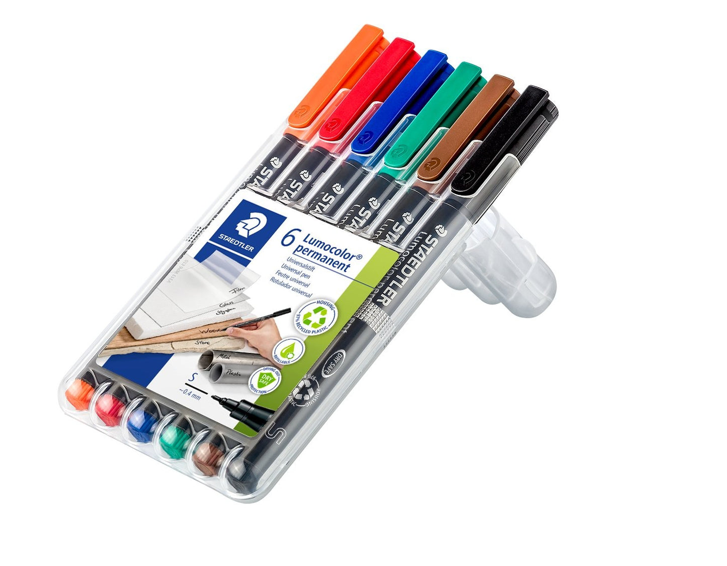 Staedtler 313 WP6 Staedtler Marker,Perm,Lumo,Sfn,6col
