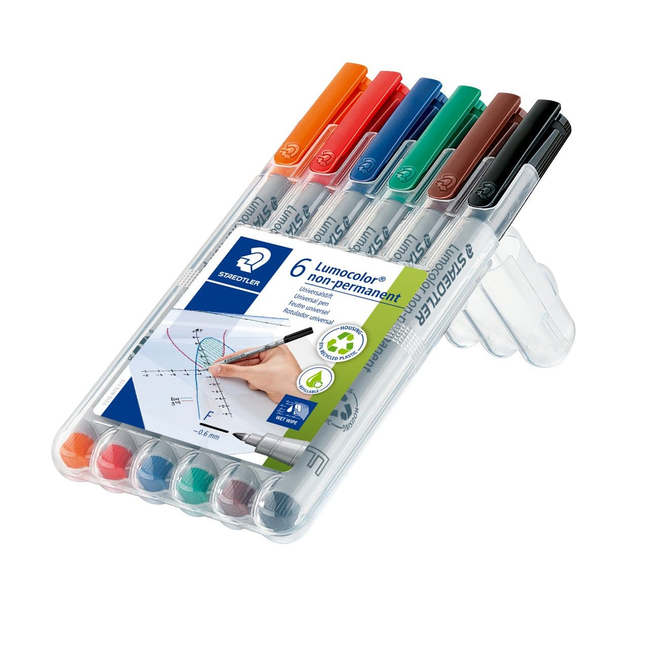 Staedtler 316 WP6 Staedtler Marker,Non-Perm,Lumo,Fn,6col