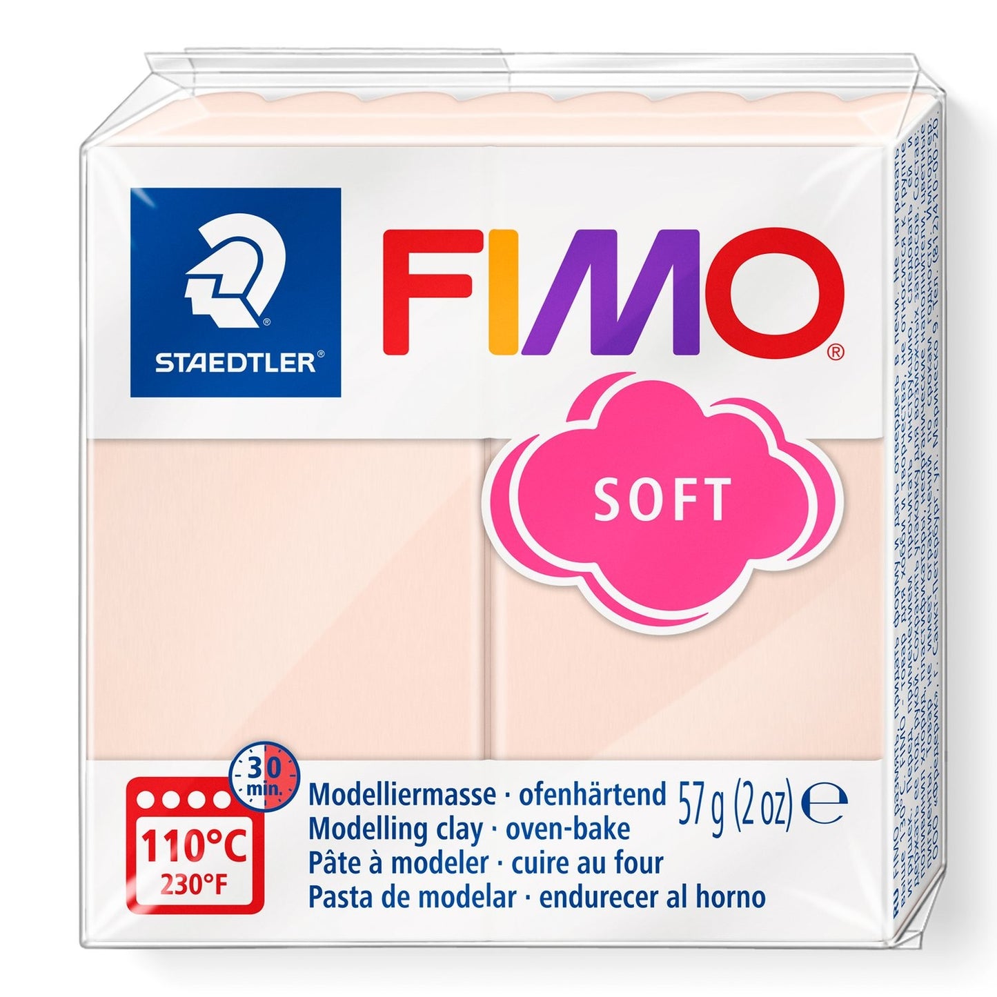 Staedtler 8020-43 08 Staedtler Clay,Mdlng,Fimo,56g,Pnk Flsh 2