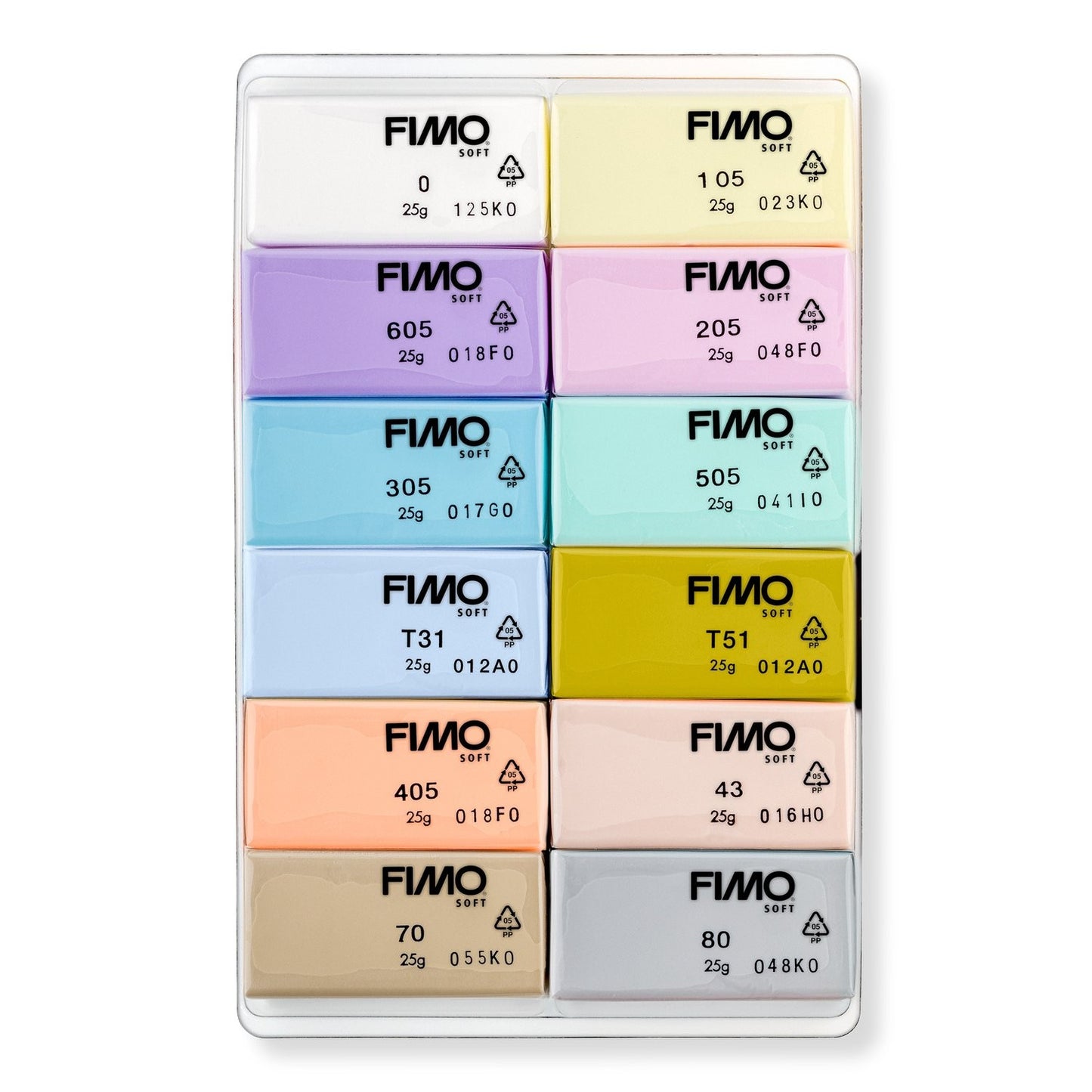 Staedtler 8023 C12-3 Staedtler Fimo Soft Set Pastel Col