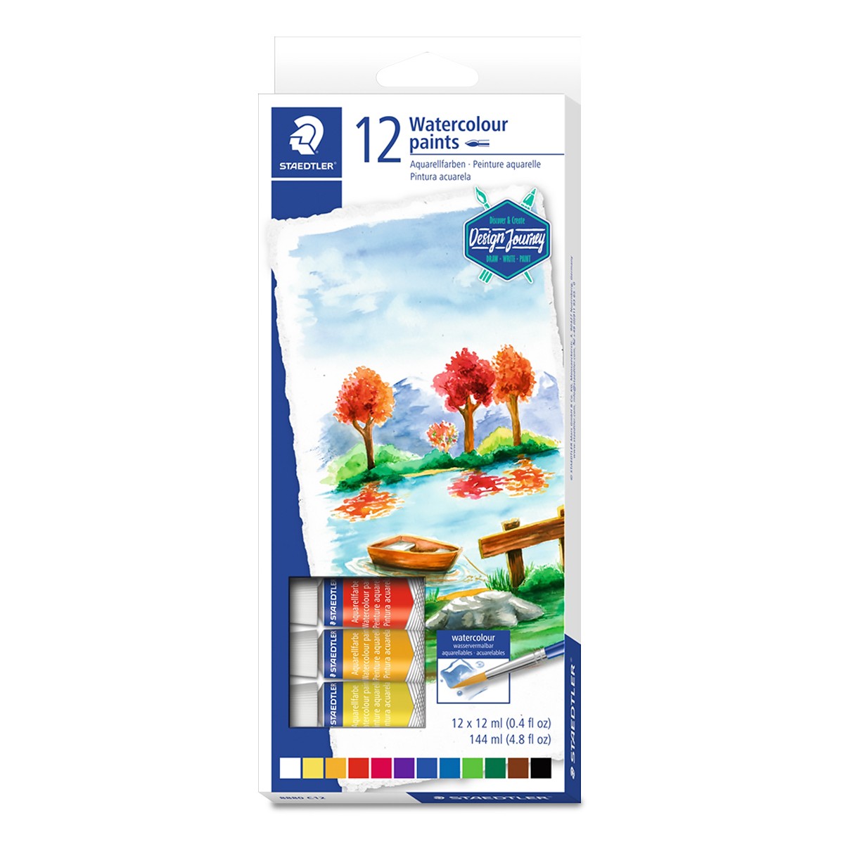 Staedtler 888 C12A6 Staedtler Paints,Watercolor,12pk