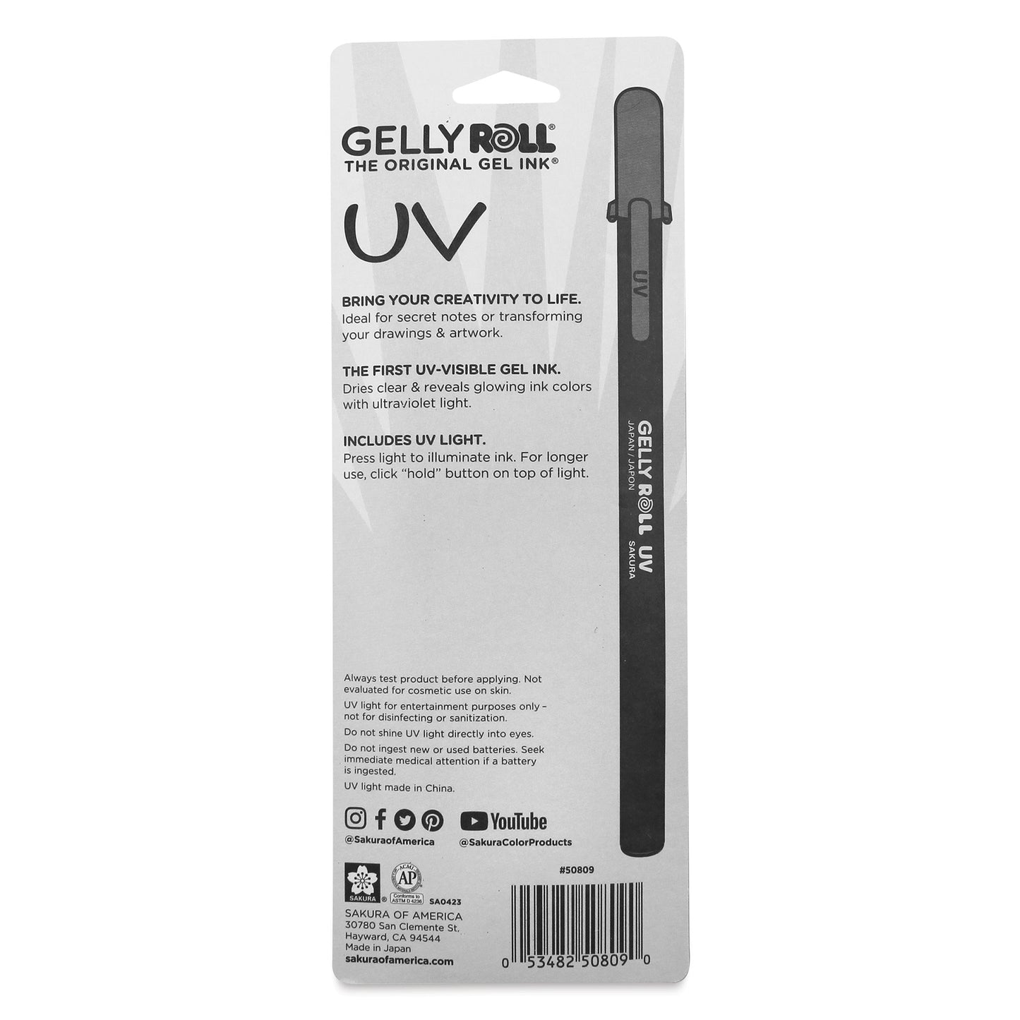 Sakura 50809 Gelly Roll UV Bold 1.0mm 3pc Set