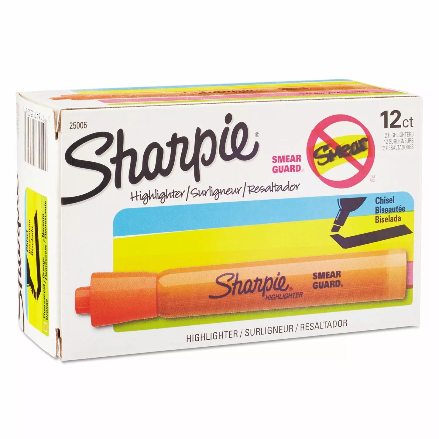 25006 Sharpie Accent Tank Highlighter, Chisel Tip, Orange