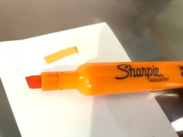 25006 Sharpie Accent Tank Highlighter, Chisel Tip, Orange
