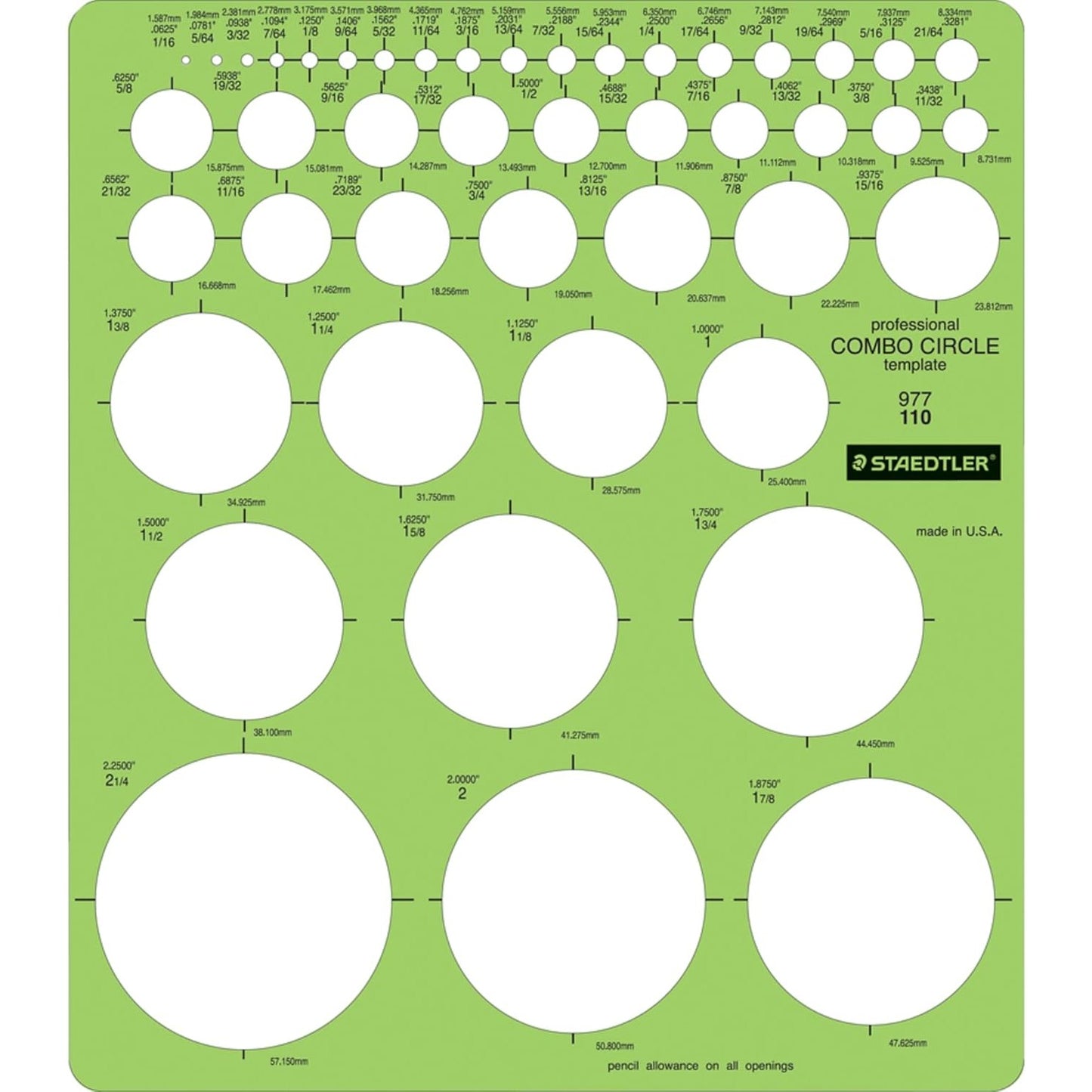 Staedtler 977 110 02 Staedtler Template, Combo Circle