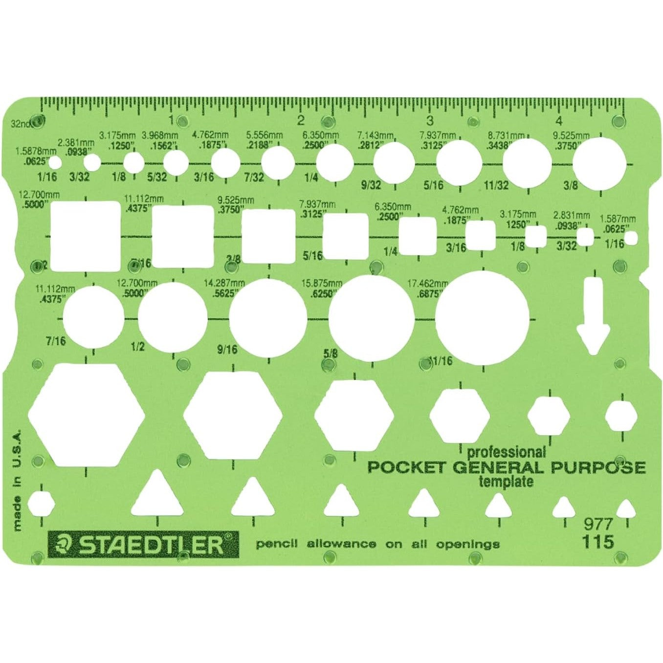 Staedtler 977 115 Staedtler Template, General Purpose