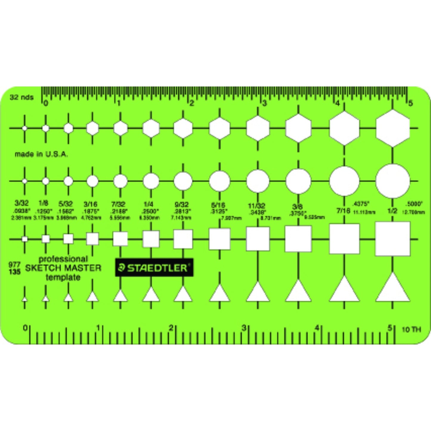 Staedtler 977 135 Staedtler Template, Sketch Master