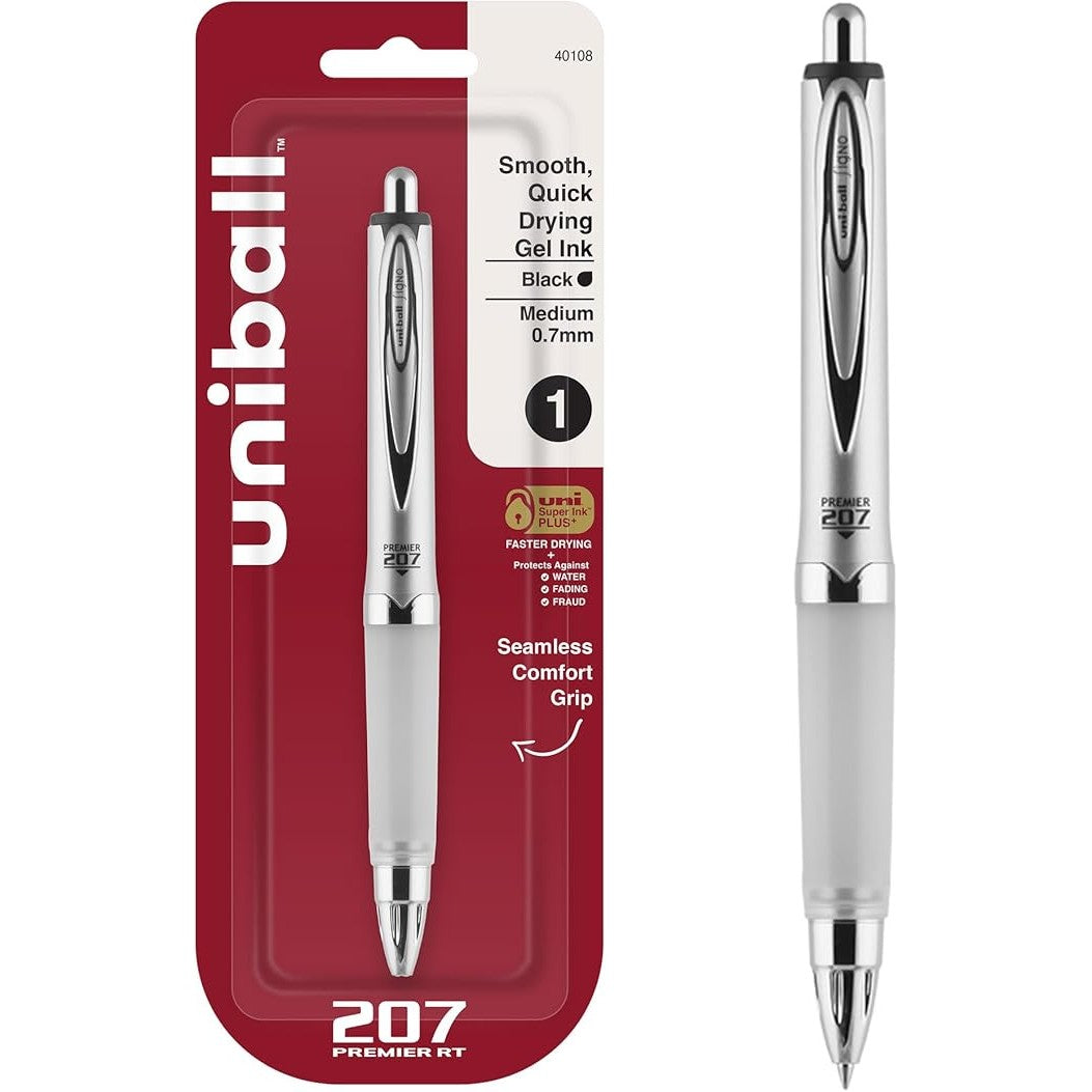 Uni Ball 40108 207 Premier RT Black Med