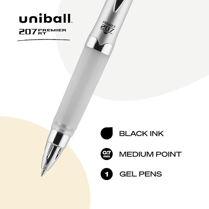 Uni Ball 40108 207 Premier RT Black Med