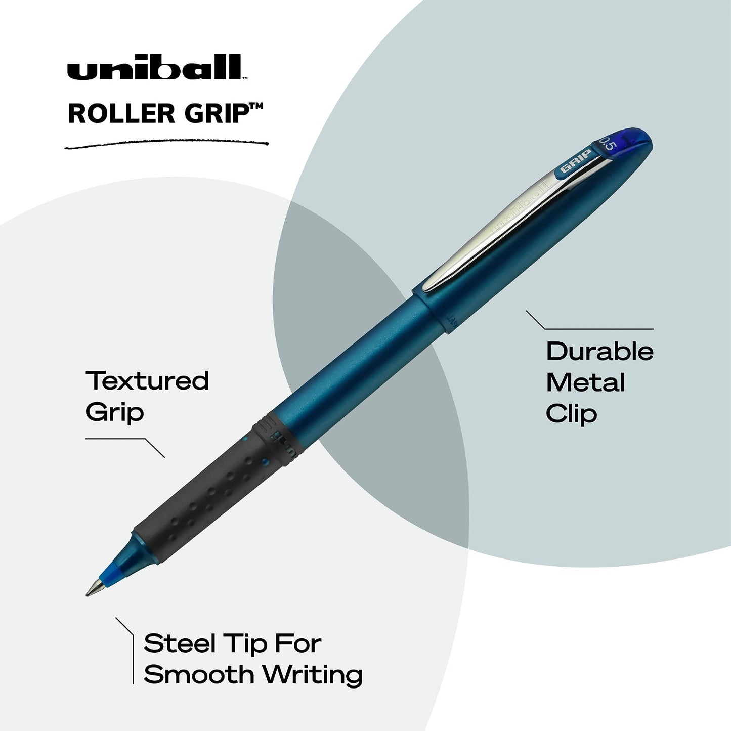 Uni Ball 60705 Roller Grip Micro Blue Roller Ball Pen