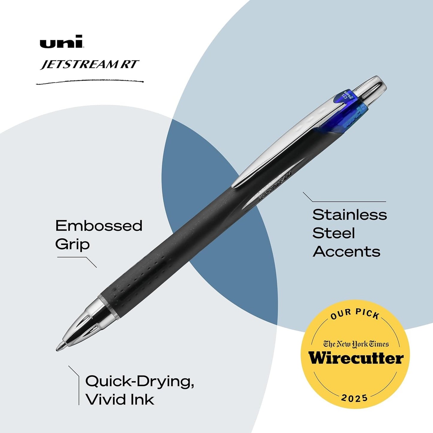 Uni Ball 62153 Jetstream RT Blue Fine Roller Ball Pen