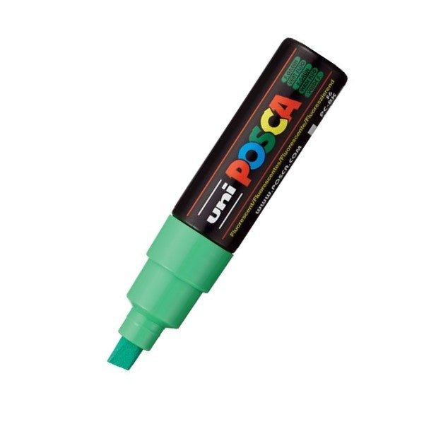 Uni-Posca 63833 Water Based Paint Marker, Broad, Fl Green