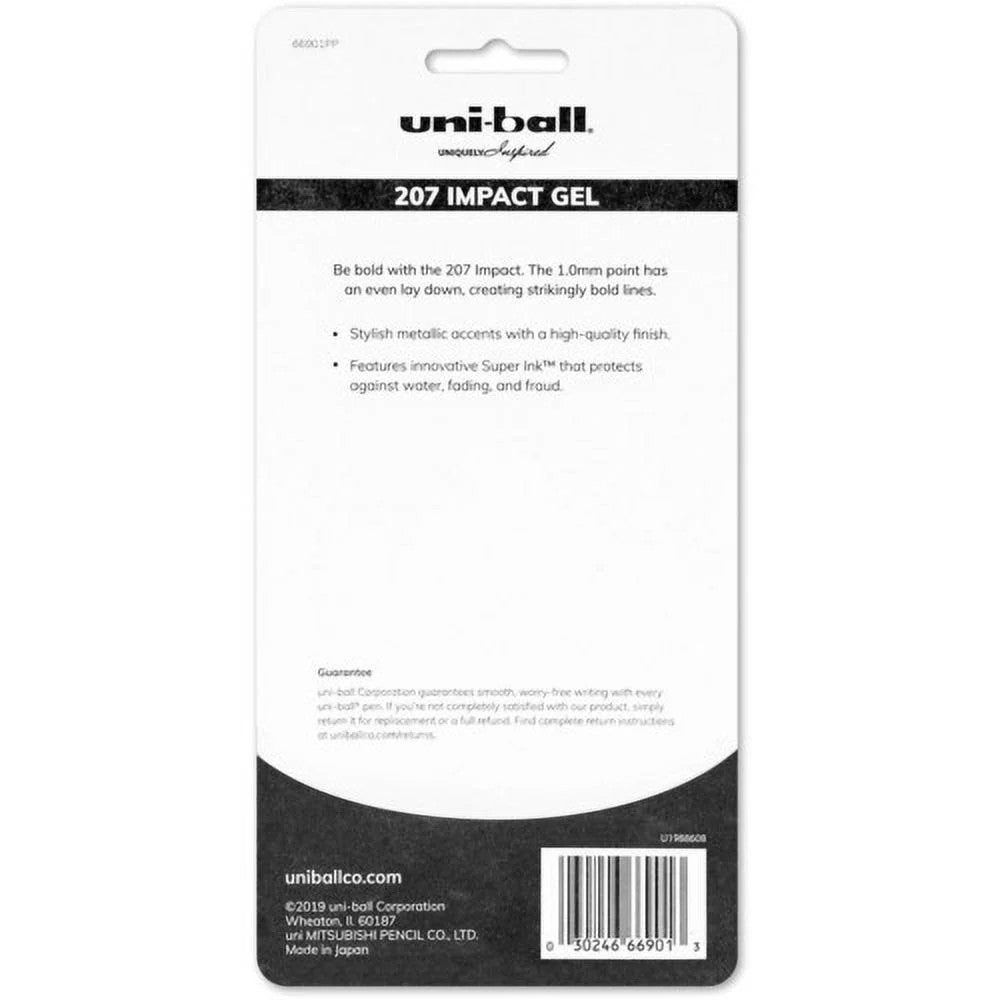 Uni Ball 66901PP Impact Gel Rt Pen 4cd Bold 1.0mm Blk
