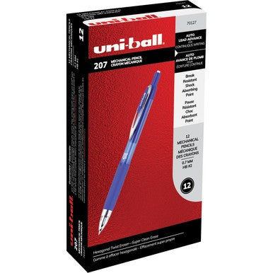 Uni Ball 70127 207 Mechanical Pencil 0.7mm Blue Os Dozen