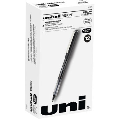 Uni Ball 70128 Vision 1.0mm Blk Os Dozen