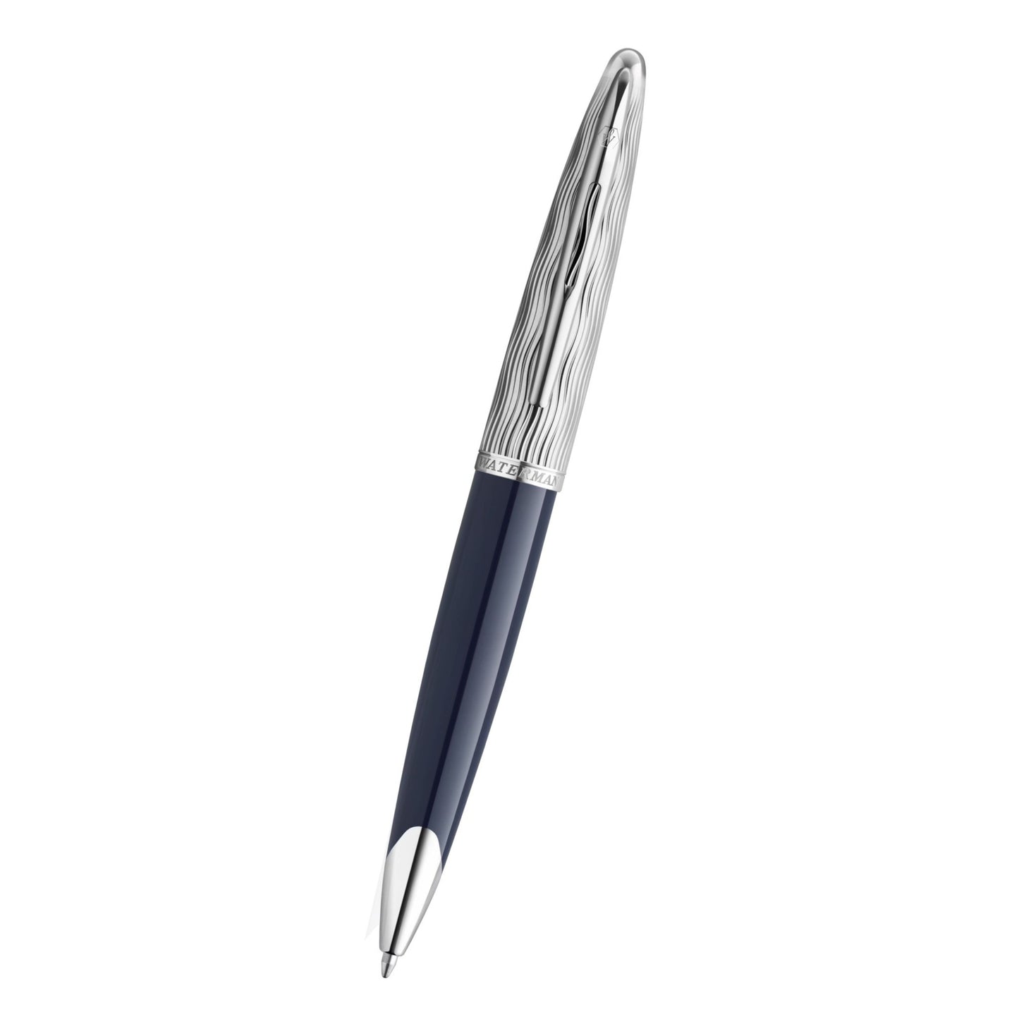 Waterman Carene L'Essence du Bleu Ballpoint Pen - Metal & Blue