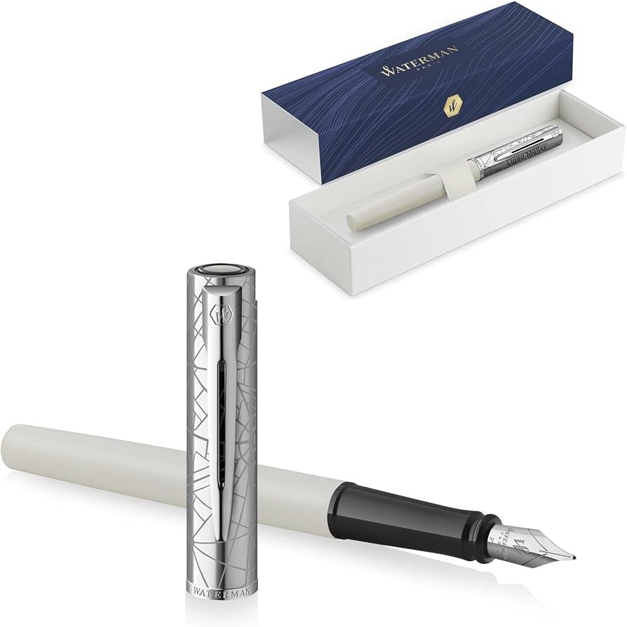 Waterman Graduate Allure DLX White Fountain Pen F GB
