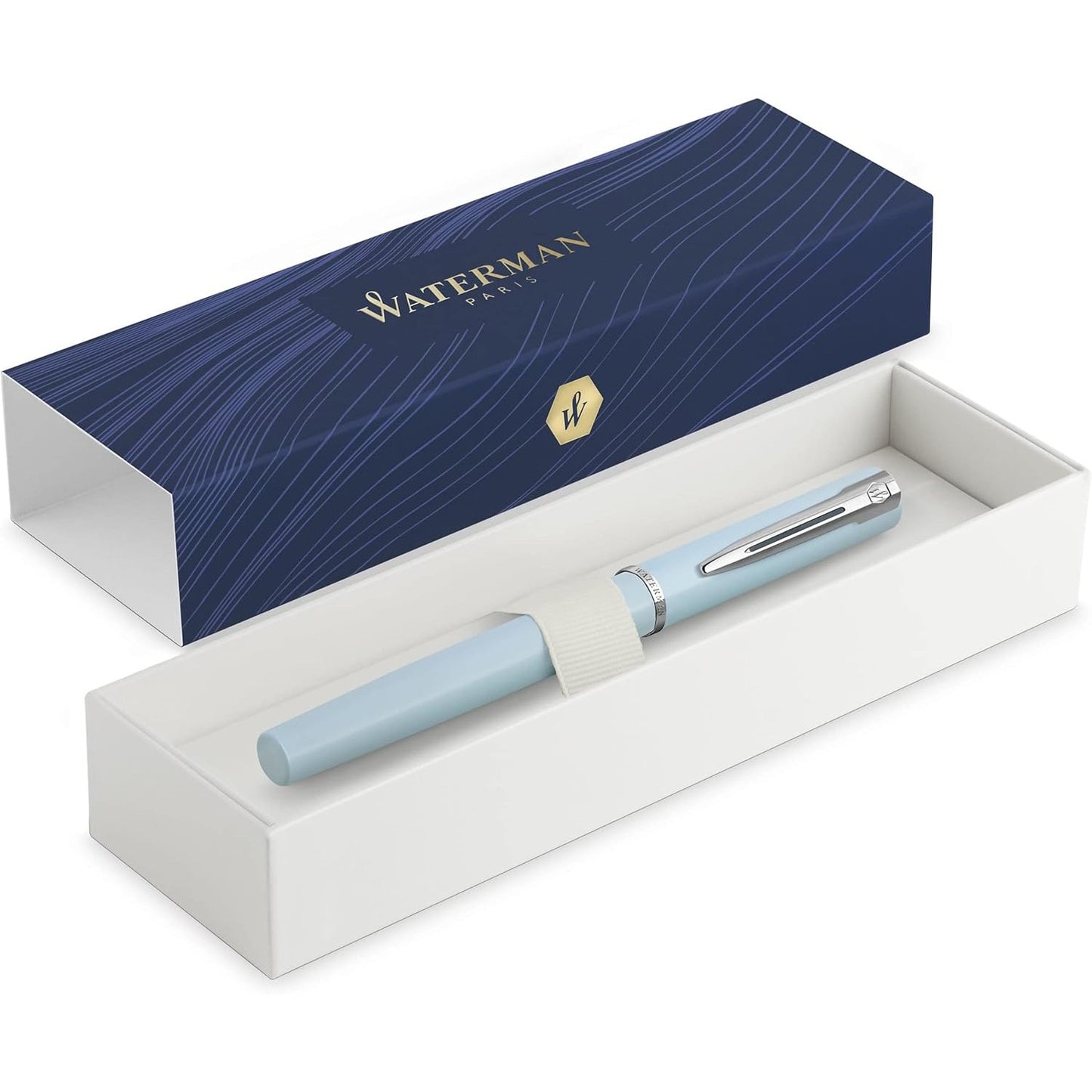 Waterman Graduate Allure PSTL Blue Fountain Pen F GB