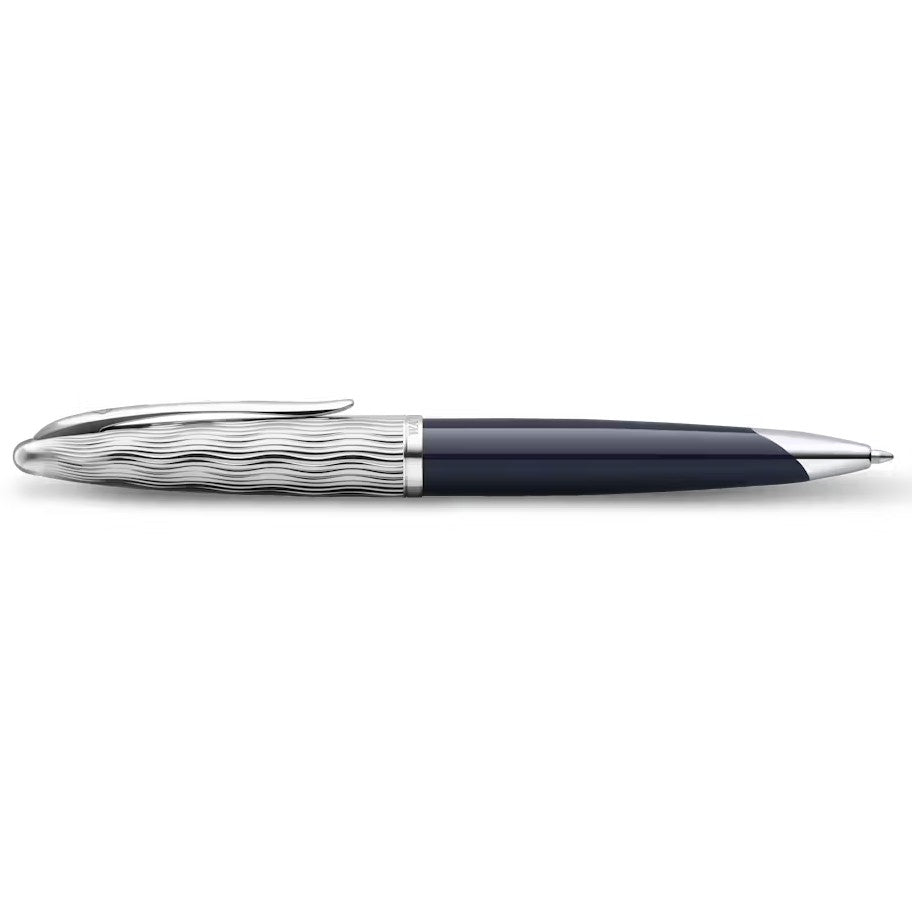 Waterman Carene L'Essence du Bleu Ballpoint Pen - Metal & Blue