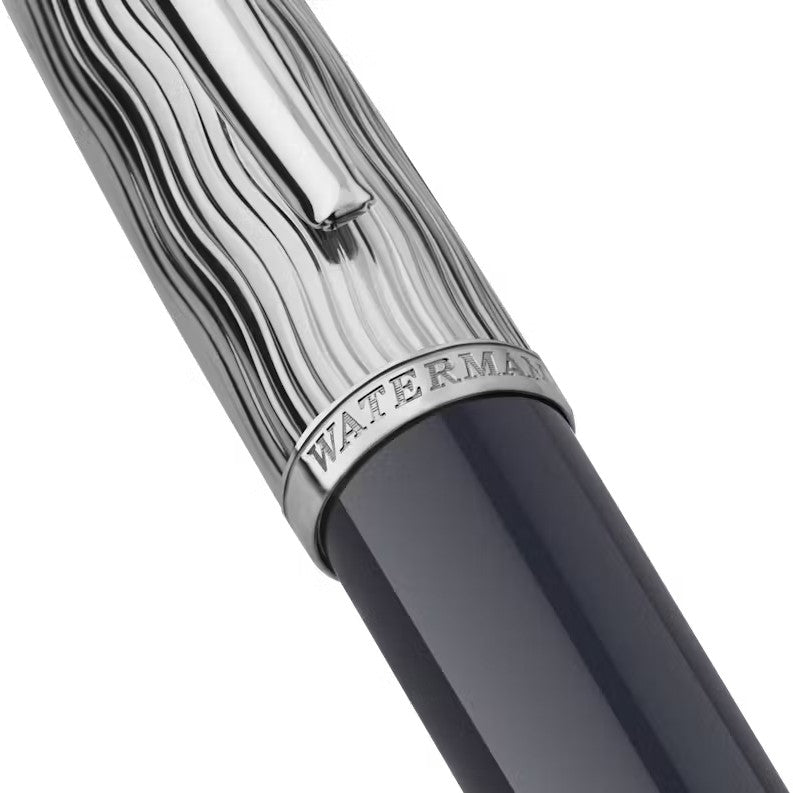 Waterman Carene L'Essence du Bleu Ballpoint Pen - Metal & Blue