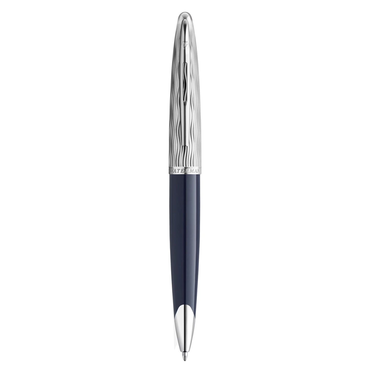 Waterman Carene L'Essence du Bleu Ballpoint Pen - Metal & Blue