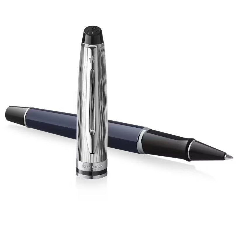 Waterman Expert22 SE DLX Blue CT Roller Ball F Black GB