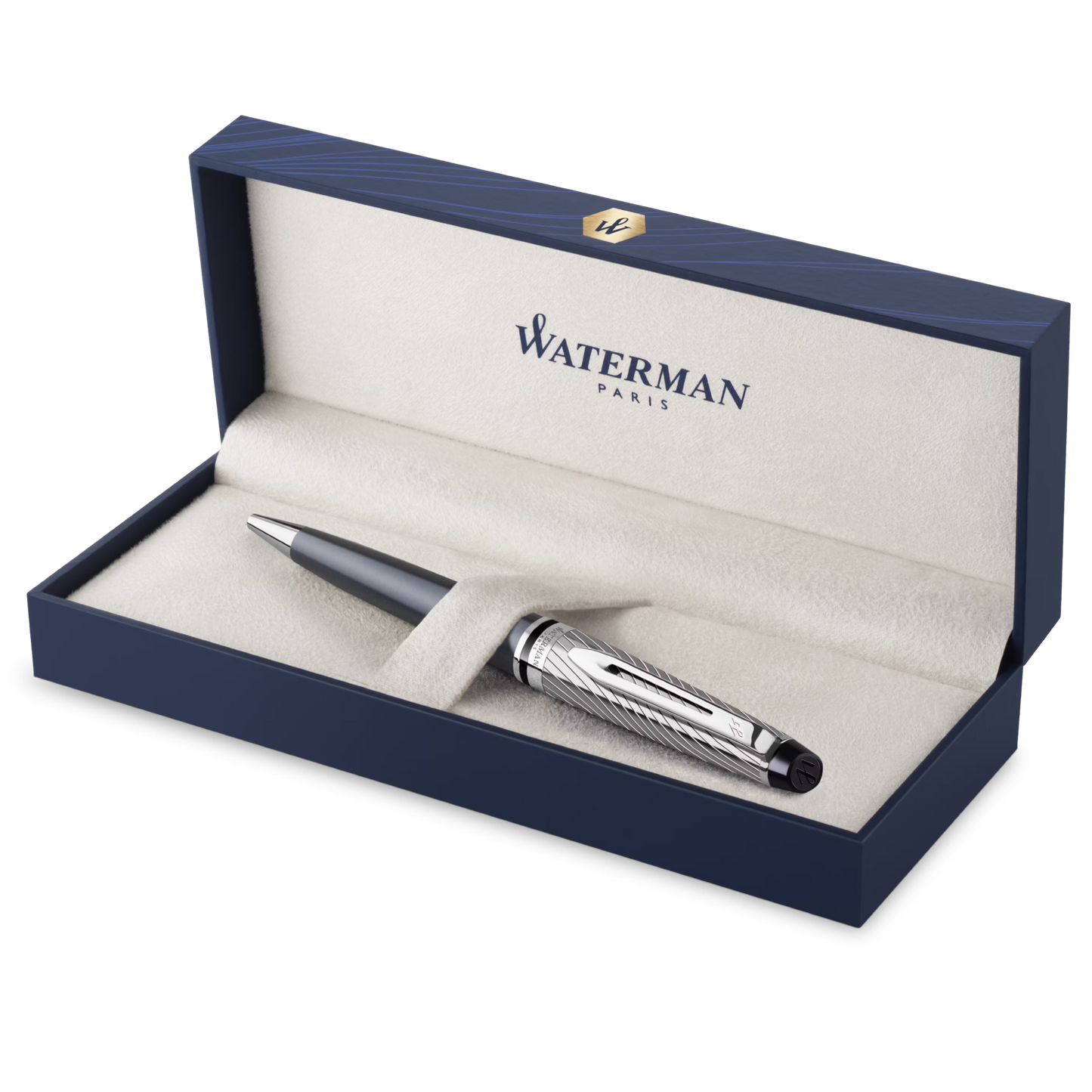 Waterman Expert3 MTLC Stone CT Ball Point Pen M Blue GB