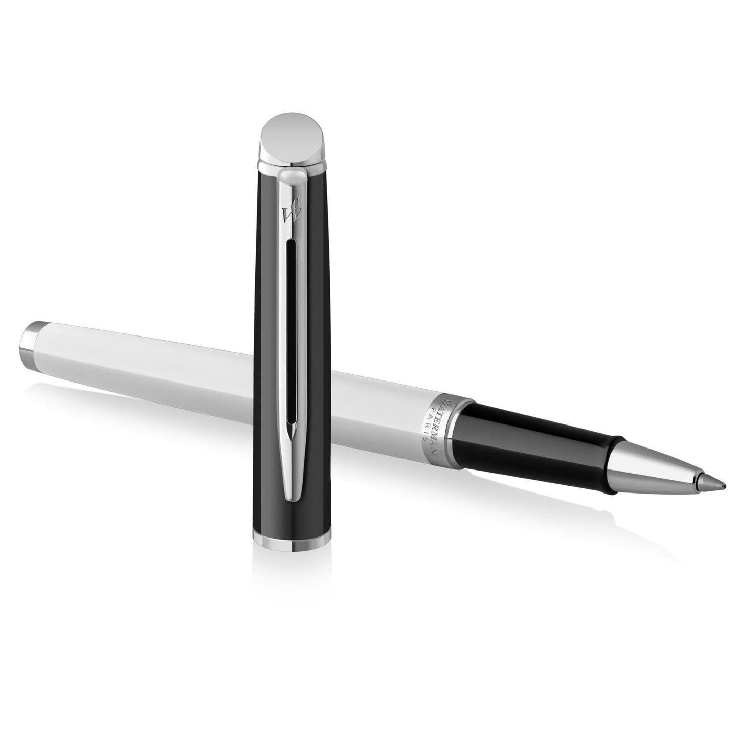Waterman Hemisphere24 Black White CT Roller Ball F Black GB