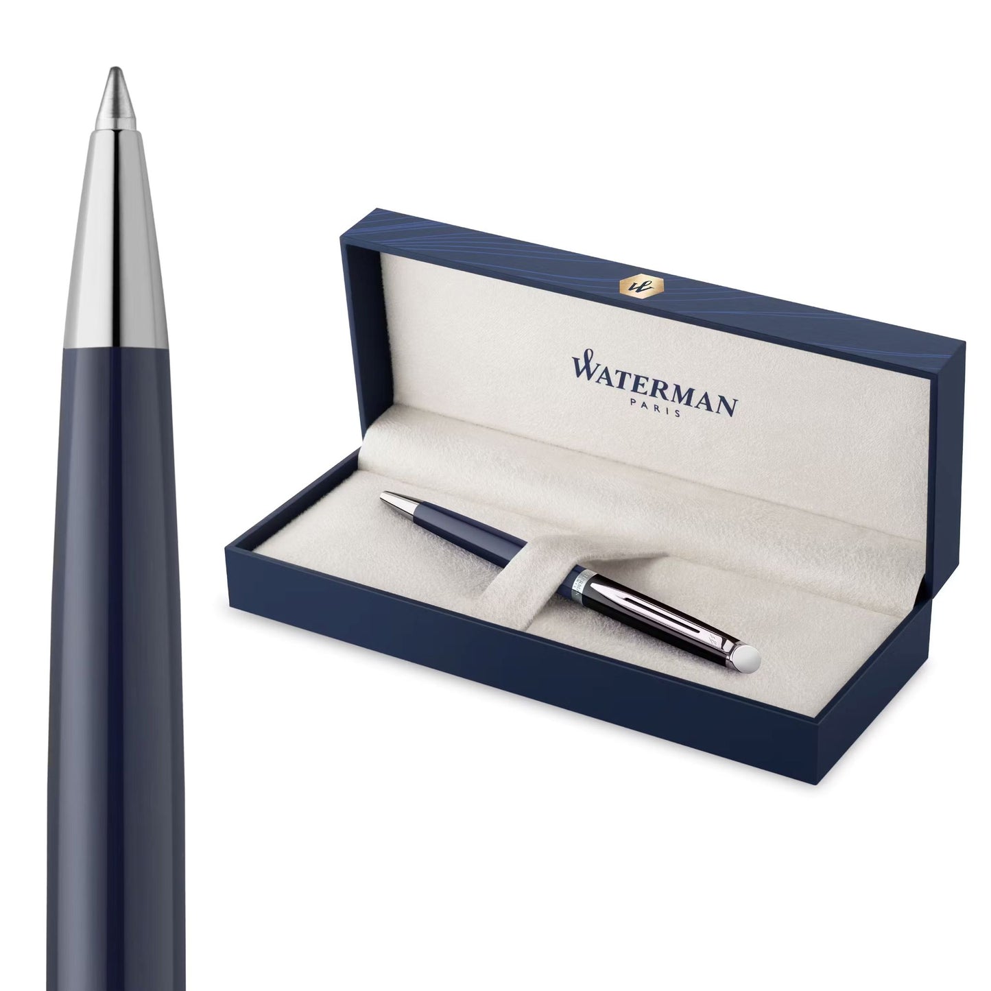 Waterman Hemisphere24 Black Blue CT Ball Point Pen M Blue GB