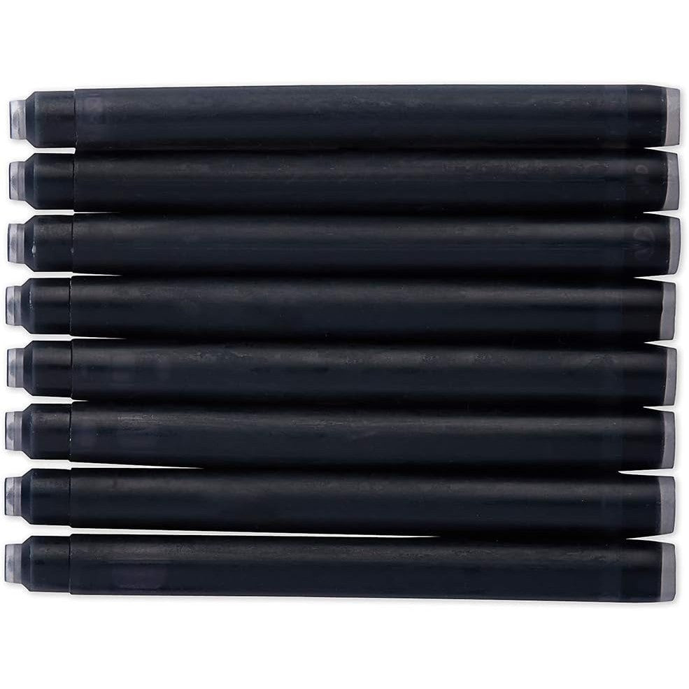 Waterman S0110850 Long Cartridge Fountain Pen Refill, Black B8