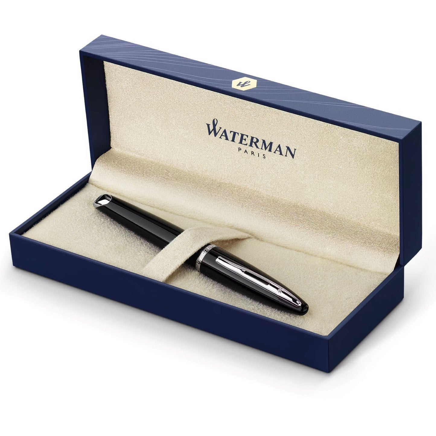Waterman Carene Black ST Fountain Pen F GB1 HR