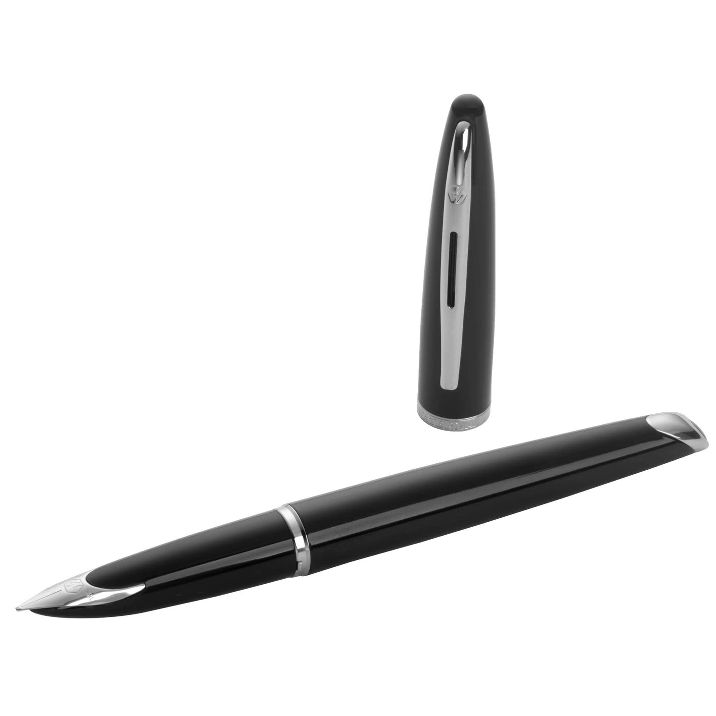 Waterman Carene Black ST Fountain Pen F GB1 HR