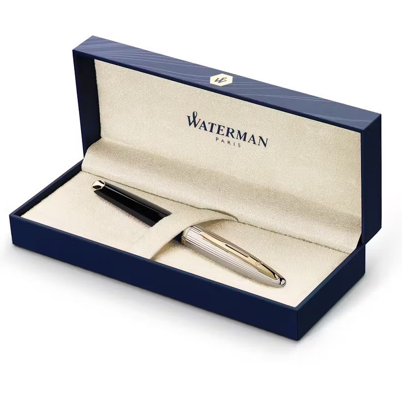 Waterman CareneDLX Black GT Fountain Pen F GB1 HR