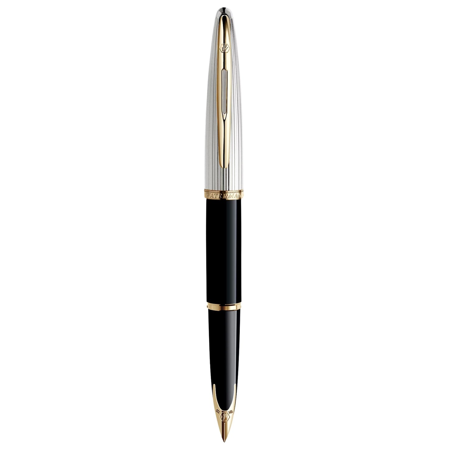 Waterman CareneDLX Black GT Fountain Pen F GB1 HR