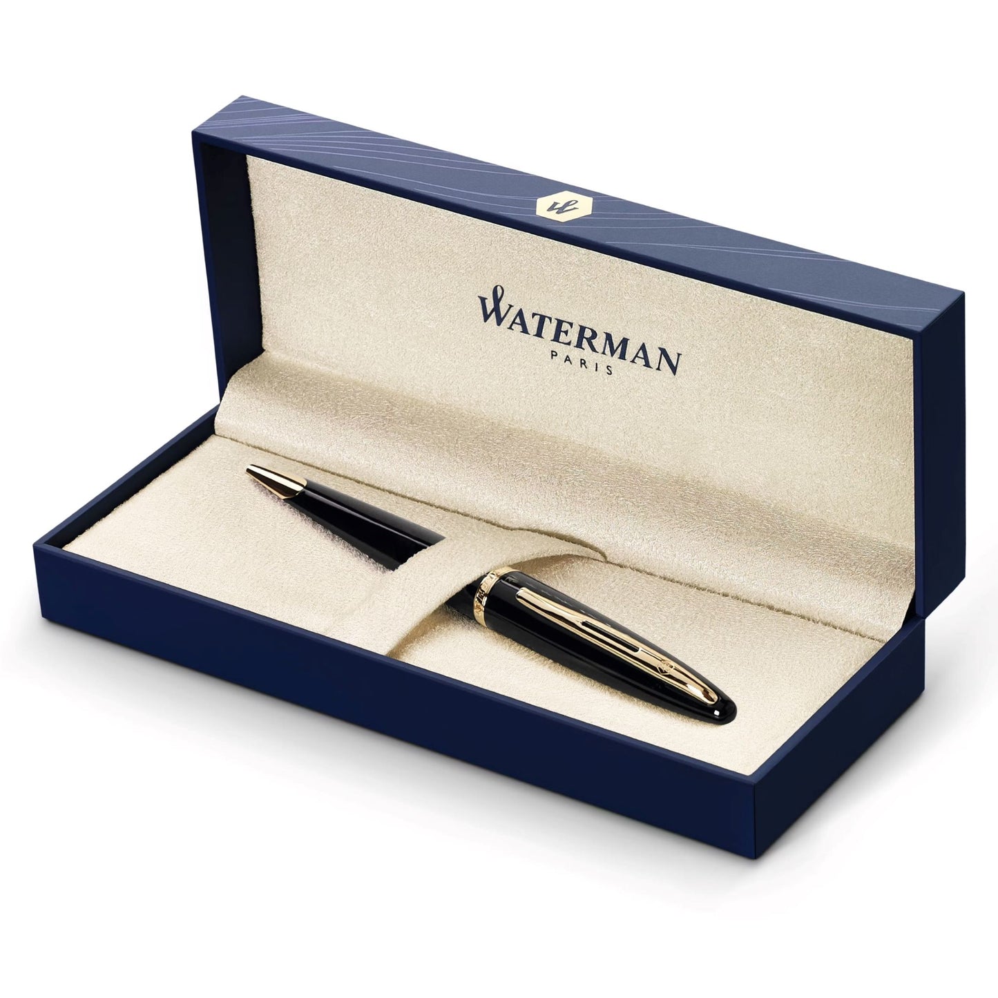 Waterman Carene Ball Point Pen Black GT M.Blue GB1 HR