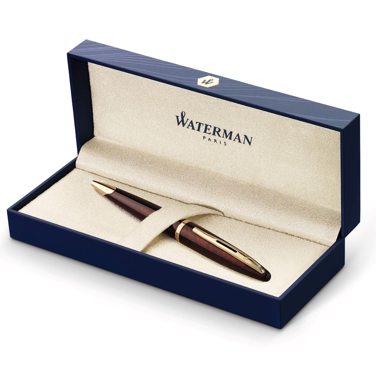 Waterman Carene Ball Point Pen Amber GT M.Blue GB1 HR