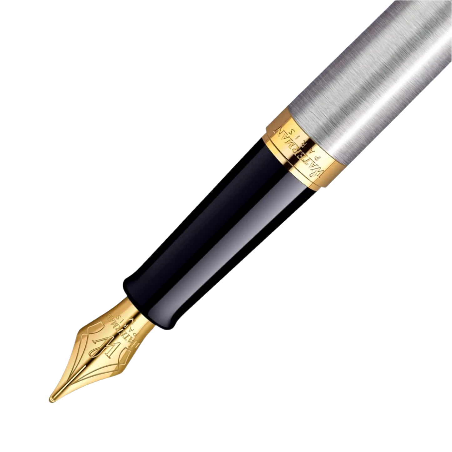 Waterman S0920330 Hemisphere Stainless Steel GT Fountain Pen, Medium