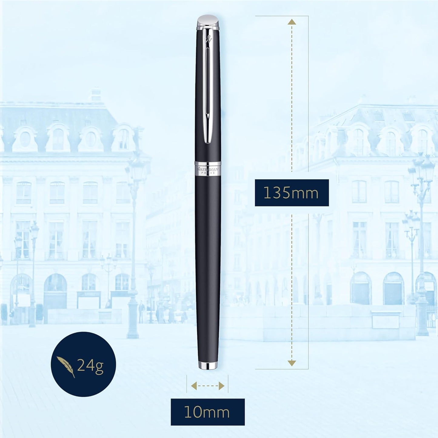 Waterman Hemisphere10 M Black CT Fountain Pen M GB