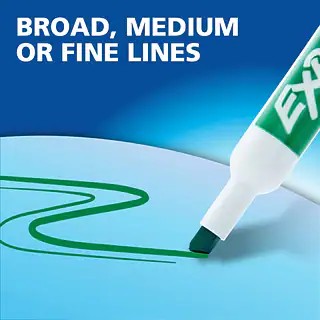 Expo 80004 2 Low Odor Dry Erase Marker, Chisel Tip, Green