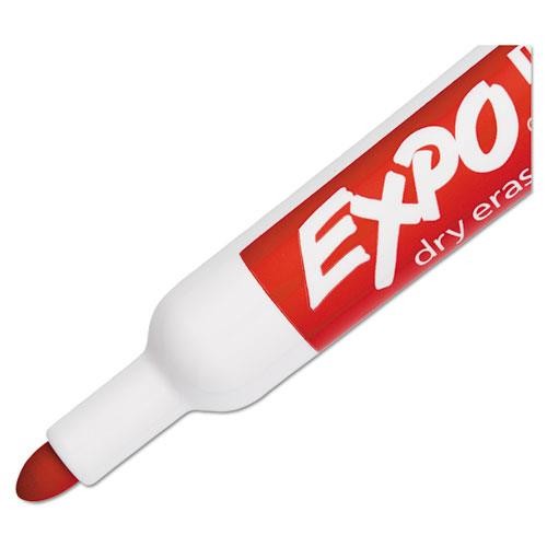 Expo 82002 2 Low Odor Dry Erase Marker, Bullet Tip, Red