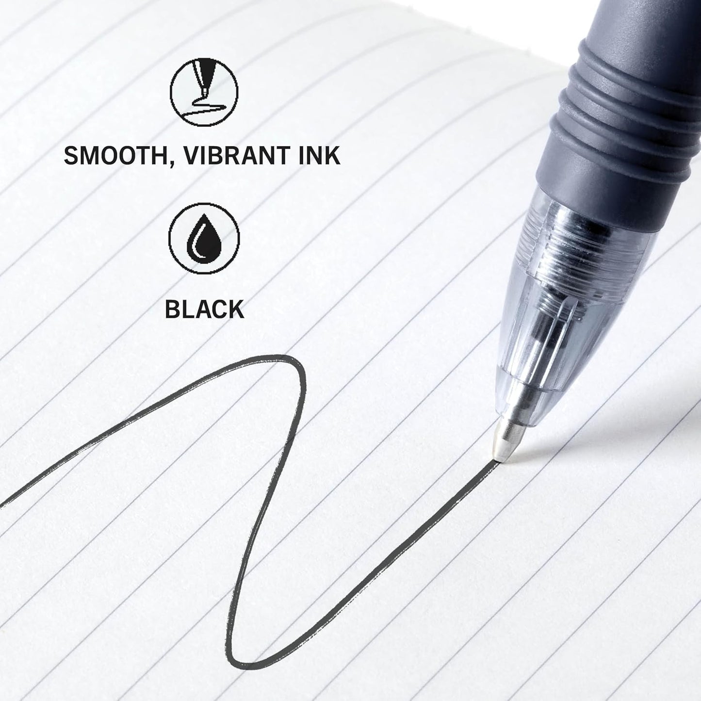 Zebra 22218 Z-Grip Retractable Ballpoint 1.0mm Black 18pk