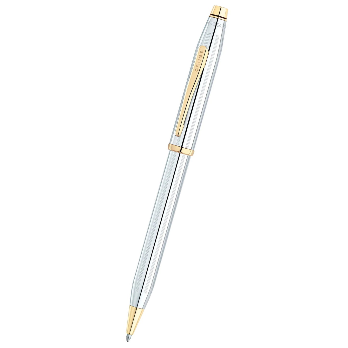 Cross Century® II Medalist® Polished Chrome with 23KT Gold-Plated Appointments Ballpoint Pen