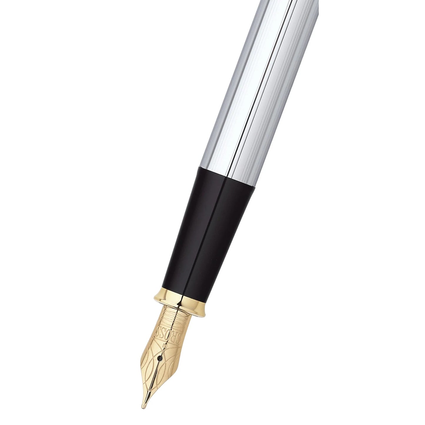 Cross Townsend® Medalist® Polished Chrome with 23KT Gold-Plated Appointments and 23KT Gold-Plated Fine Nib Fountain Pen