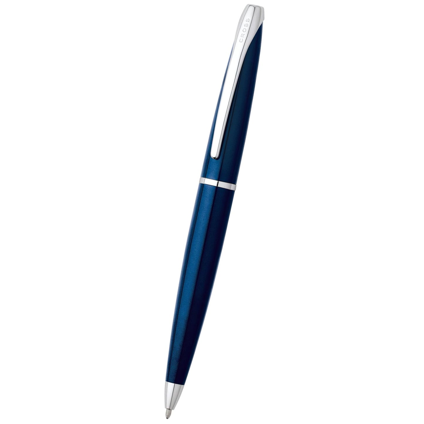 Cross ATX® Translucent Blue Lacquer with Polished Chrome Appointments Ballpoint Pen